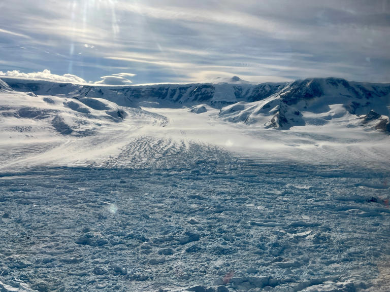 Antarctic glacier retreating at rate 10 times faster than previously