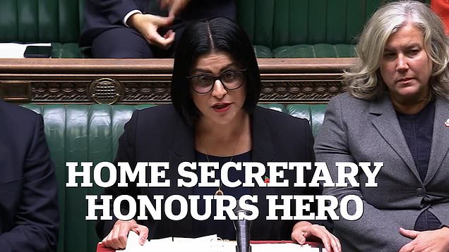Home Secretary hails hero train worker after Huntingdon stabbing