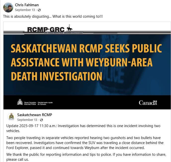Regina man charged with manslaughter in highway shooting death near ...