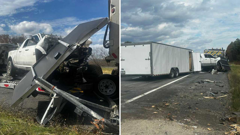 Pickup Truck Slams Into DOT Work Zone In Central NY: 2 Hospitalized