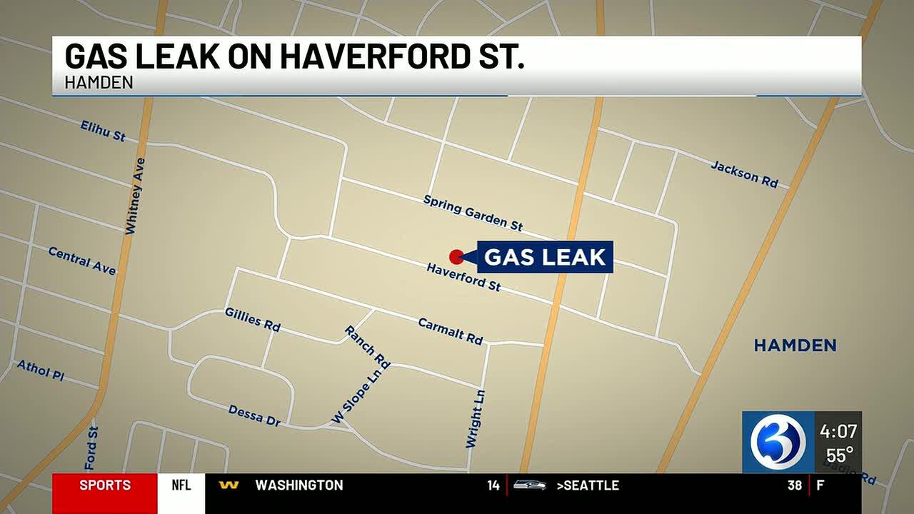Road closures in place following reported gas leak in Hamden