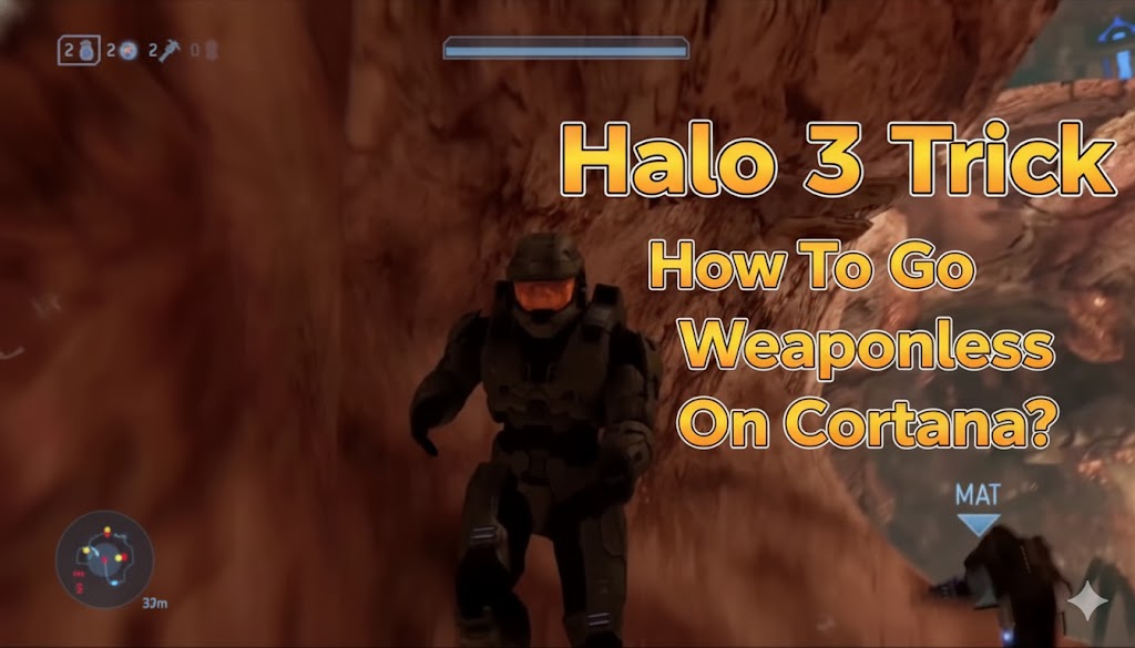 Halo 3 Trick - How To Go Weaponless On Cortana?