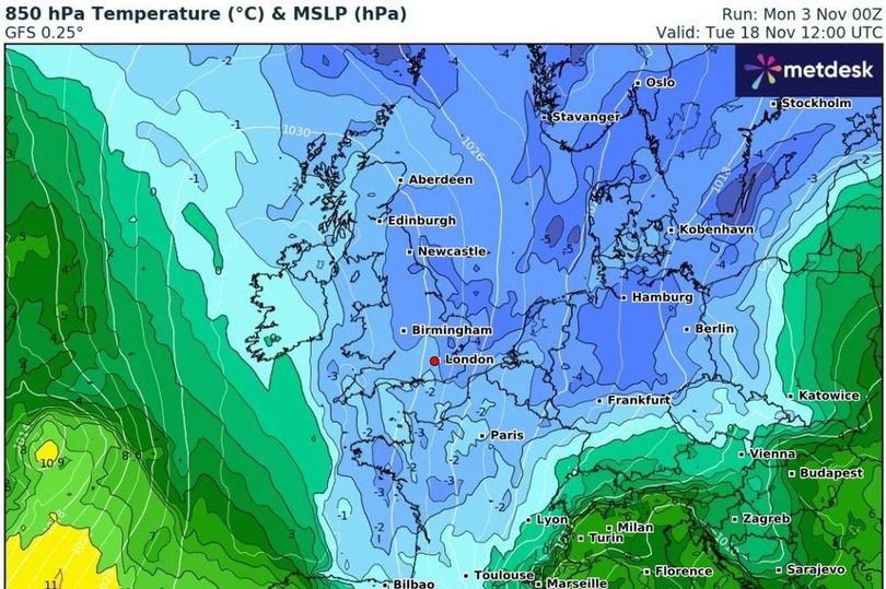 Maps show when Arctic blast heading to UK as forecaster delivers snow ...