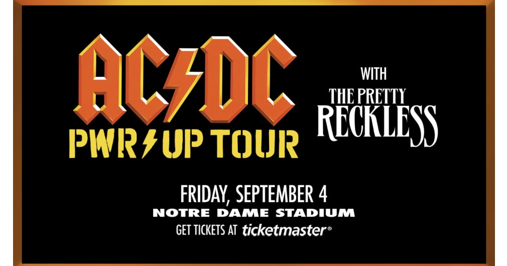 AC DC 2026 Tour Stop Set For Notre Dame Stadium