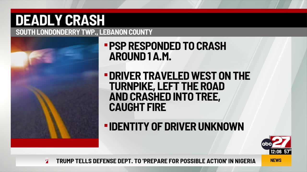 One dead after Lebanon County crash