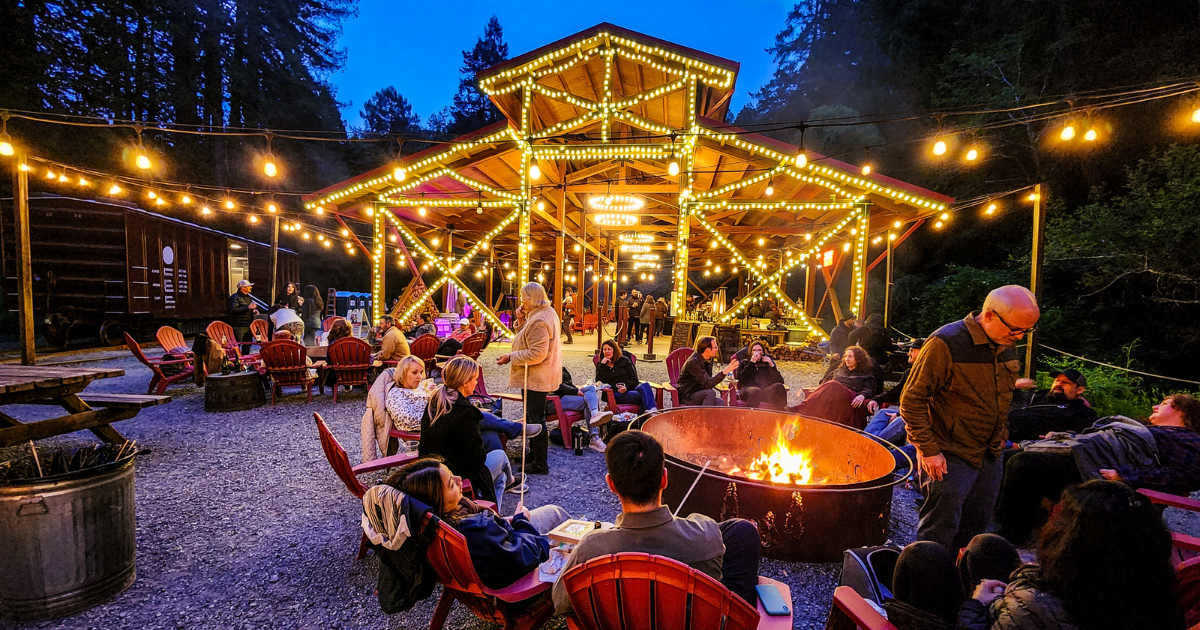 I Rode a Vintage Train Into California's Redwoods to a Magical Hidden Bar
