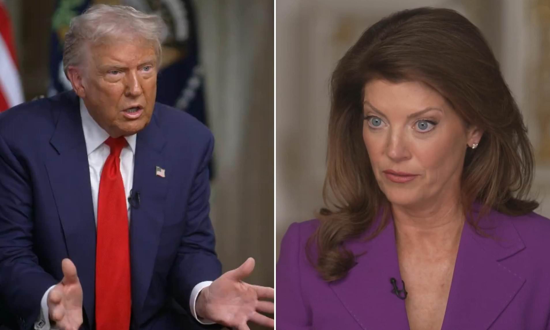 Trump springs clever trap on 60 Minutes star Norah O'Donnell as pair ...