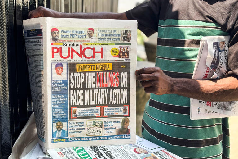 A Fox News report prompted Trump to post about Nigeria, setting off ...