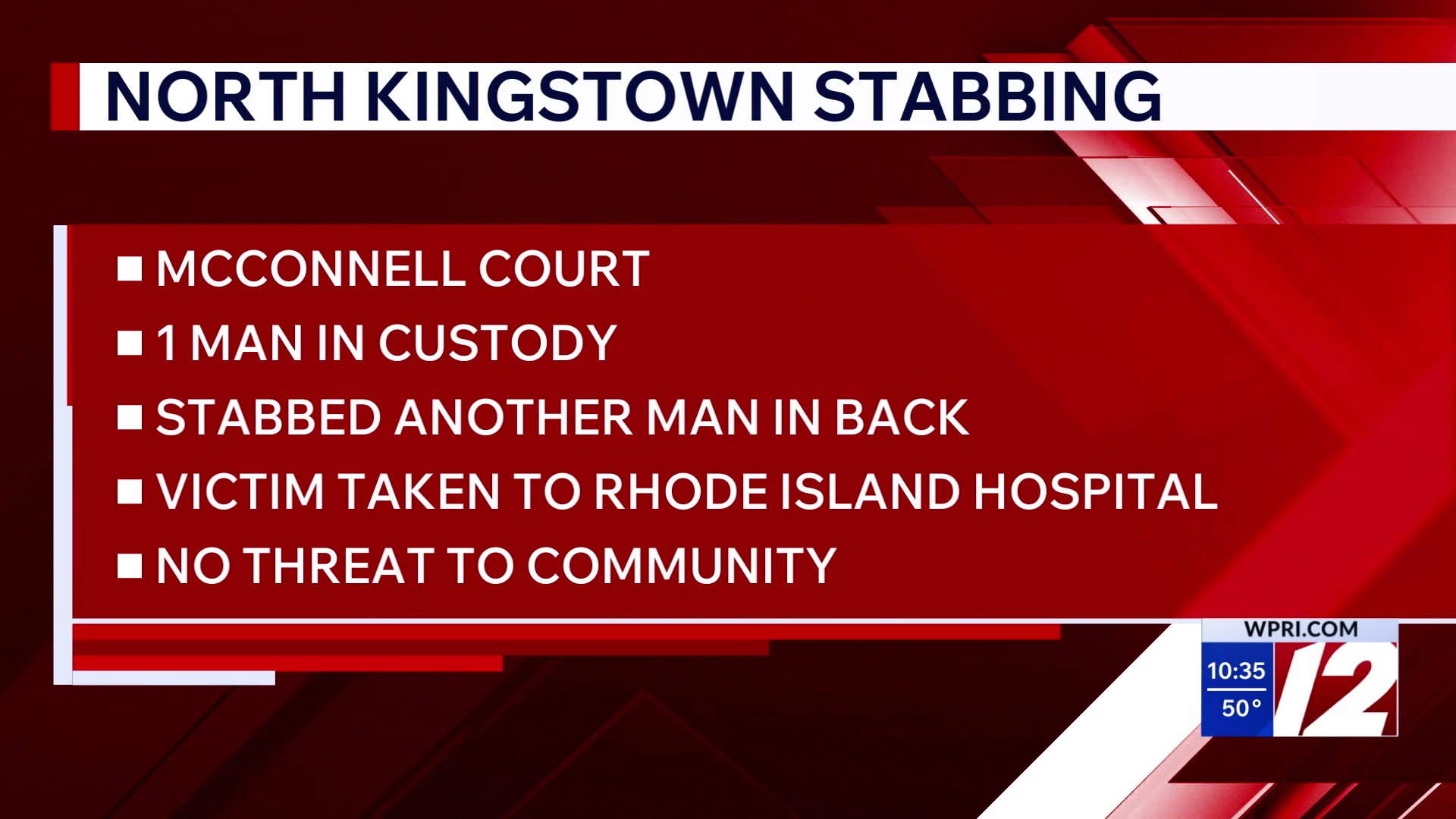 Man stabbed in North Kingstown
