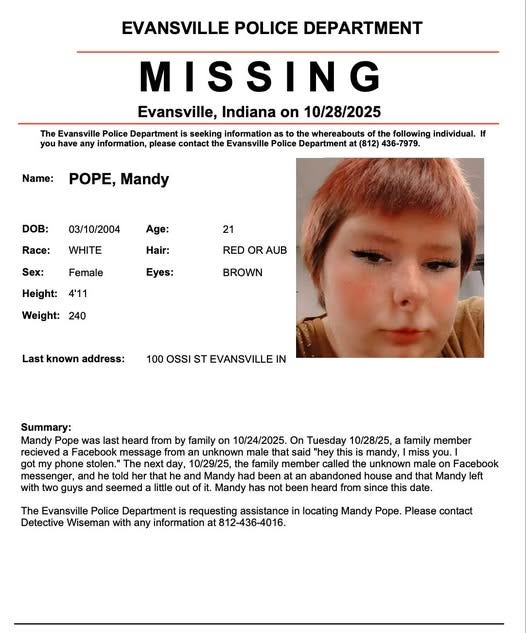 Evansville police seek public's help finding missing woman