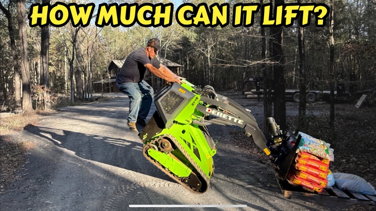 Testing a Chinese mini skid steer under maximum load