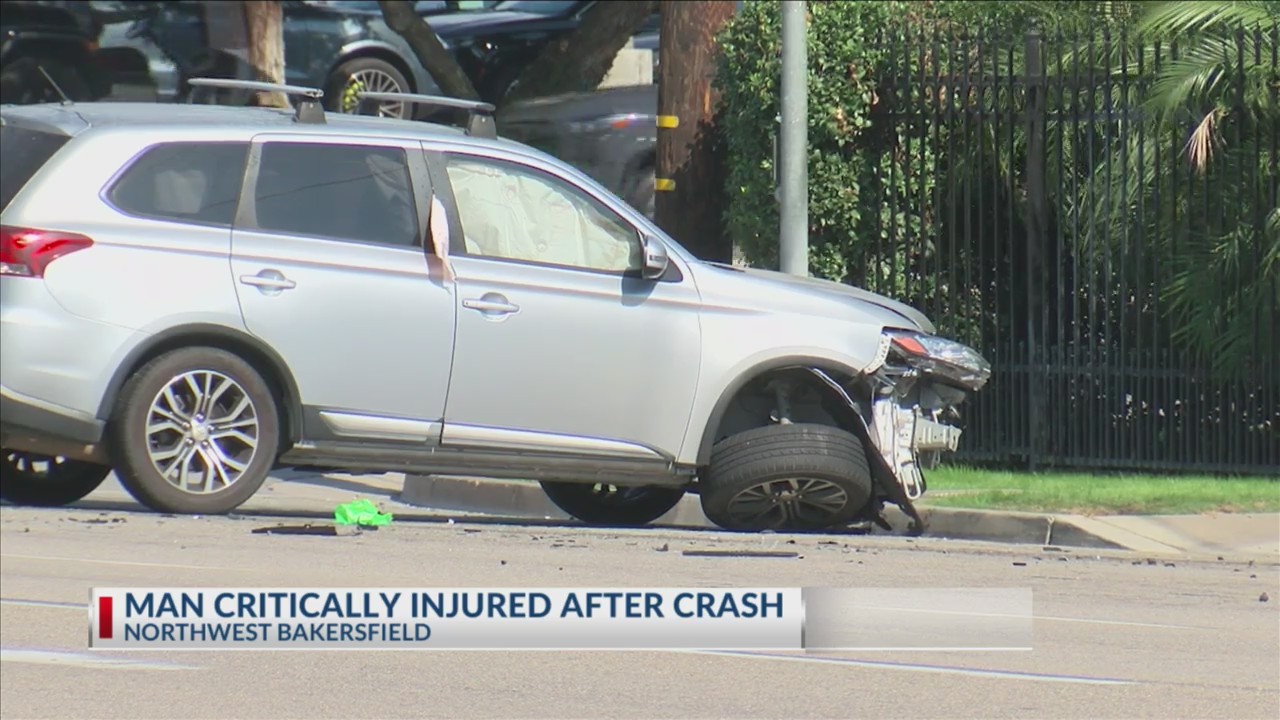 Man critically injured after crash in Northwest Bakersfield