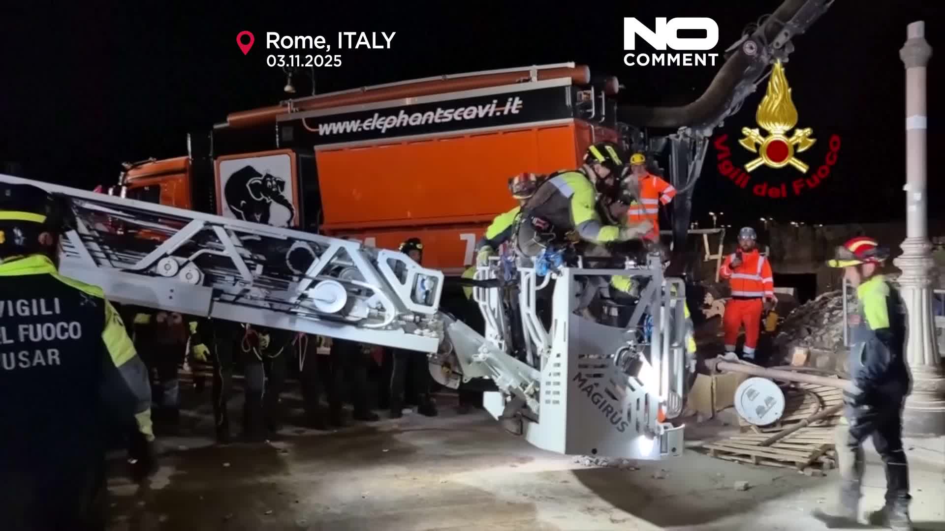Torre dei Conti: Rescued worker dies after Rome tower collapse