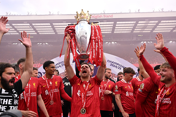Jota won the league title just months before his death (Picture: Liverpool FC/Liverpool FC via Getty Images)