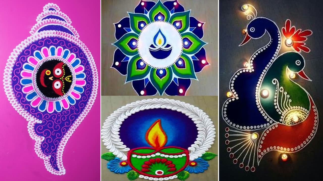 Dev Diwali Rangoli: देव दिवाली+कार्तिक पूर्णिमा के लिए 5 रंगोली डिजाइन ...