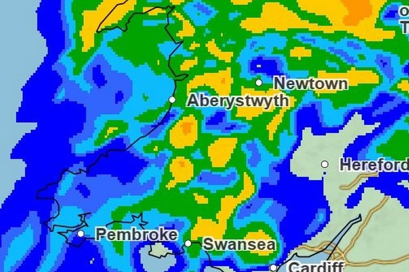 UK weather maps show where rain will batter Wales as Met Office warning ...