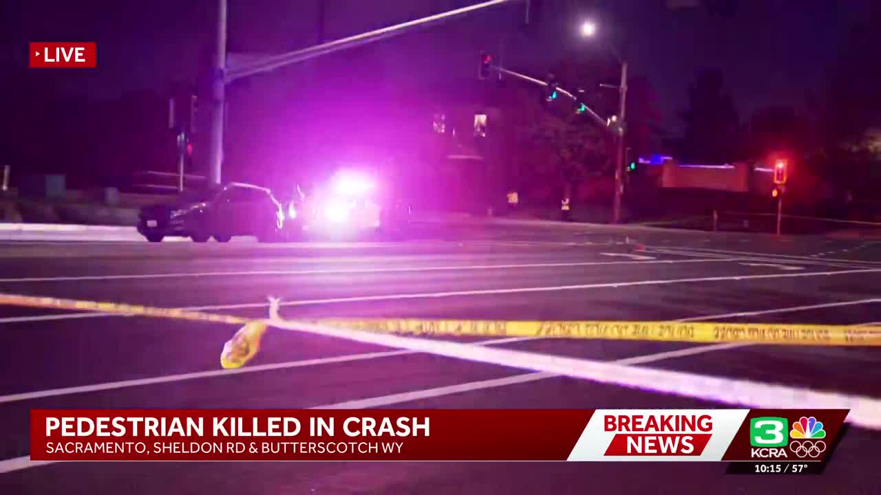 1 dead after vehicle hits pedestrian in south Sacramento, PD says