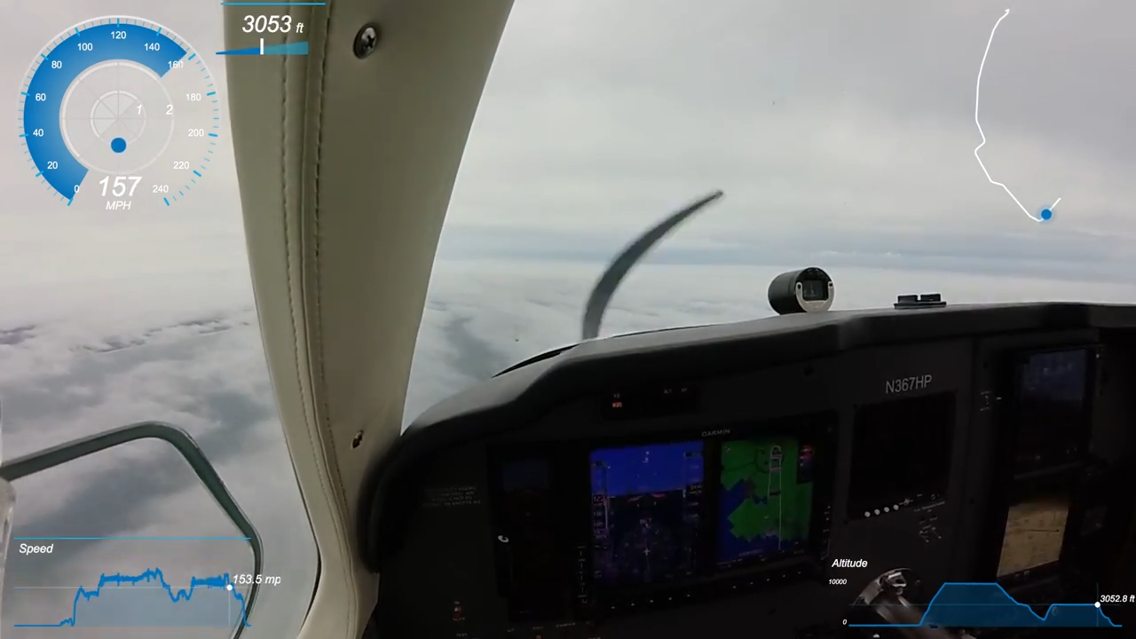Watch a Pilot Land at Minimums After Flying Through Thick Coastal Clouds