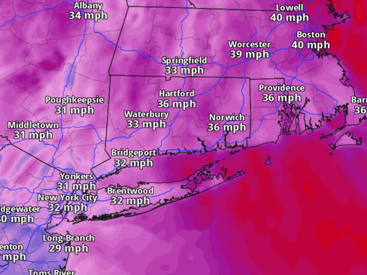 Chilly and breezy on Tuesday in CT despite abundant sunshine