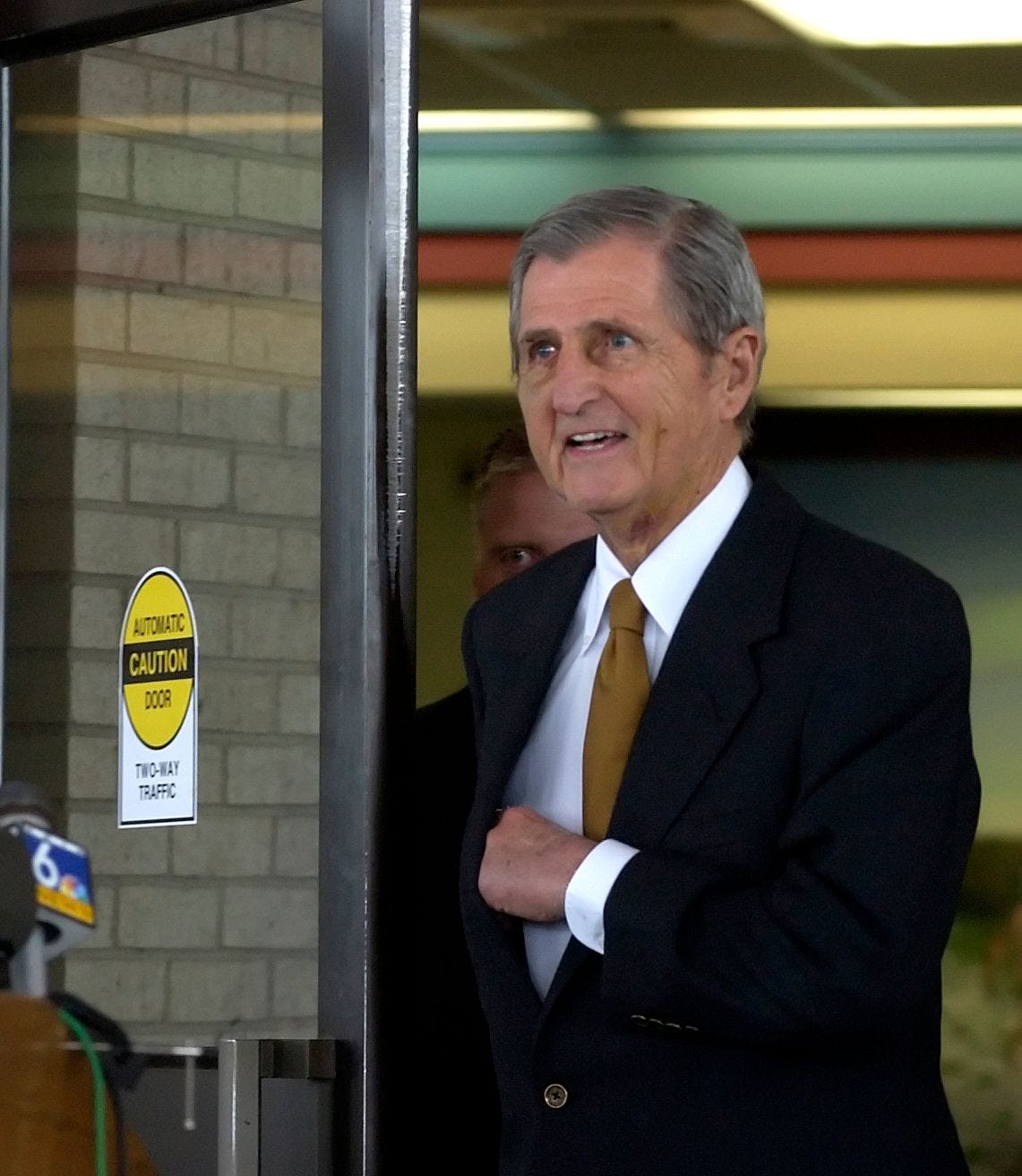 Harry Whittington addresses the press outside Christus Spohn Hospital Memorial on Jan. 17, 2006 in Corpus Christi, TX. The 78-year-old Austin lawyer was accidentally shot by Vice President Dick Cheney during a hunting trip in nearby Kleberg County.