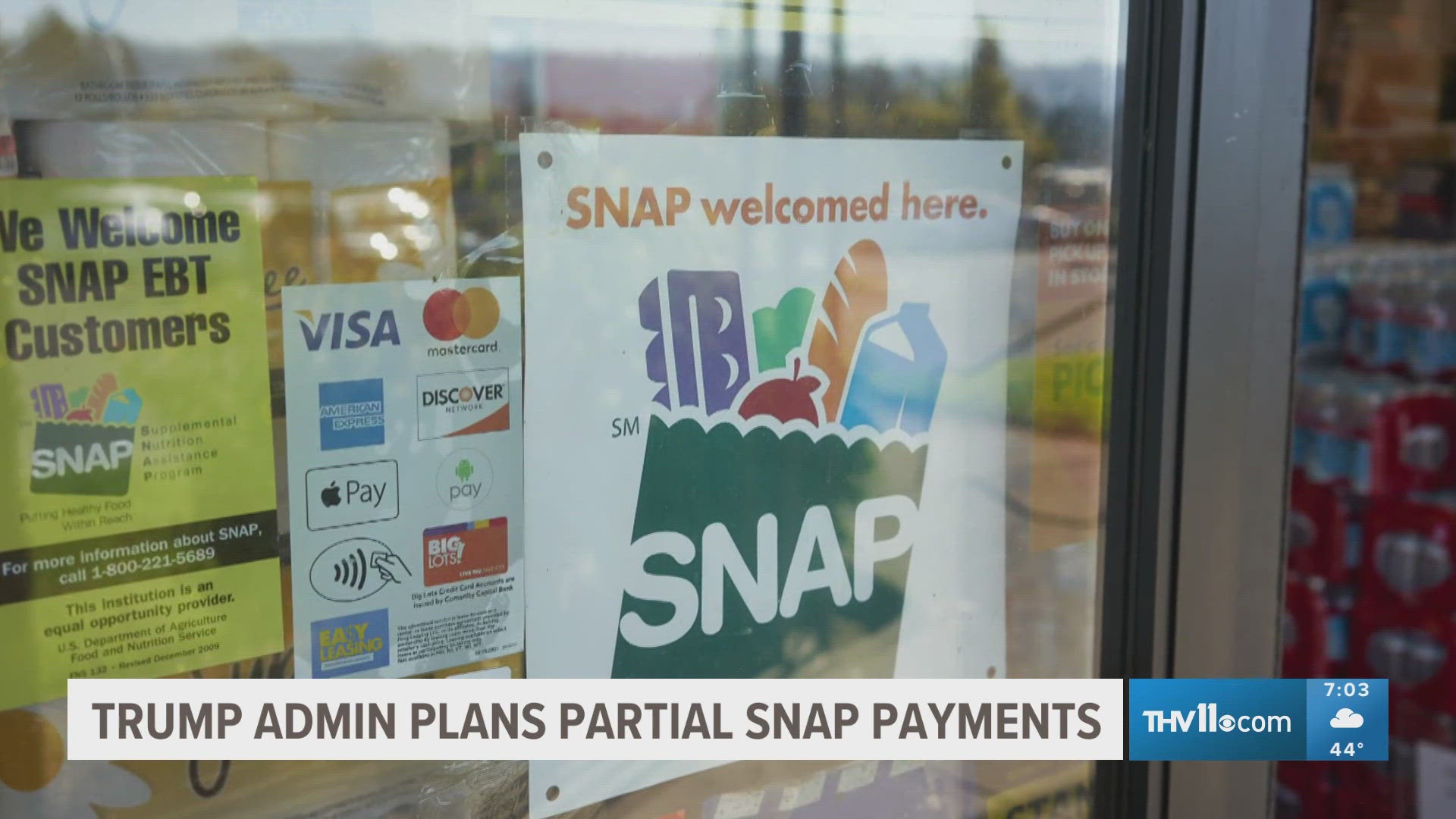 Trump admin plans partial SNAP payments