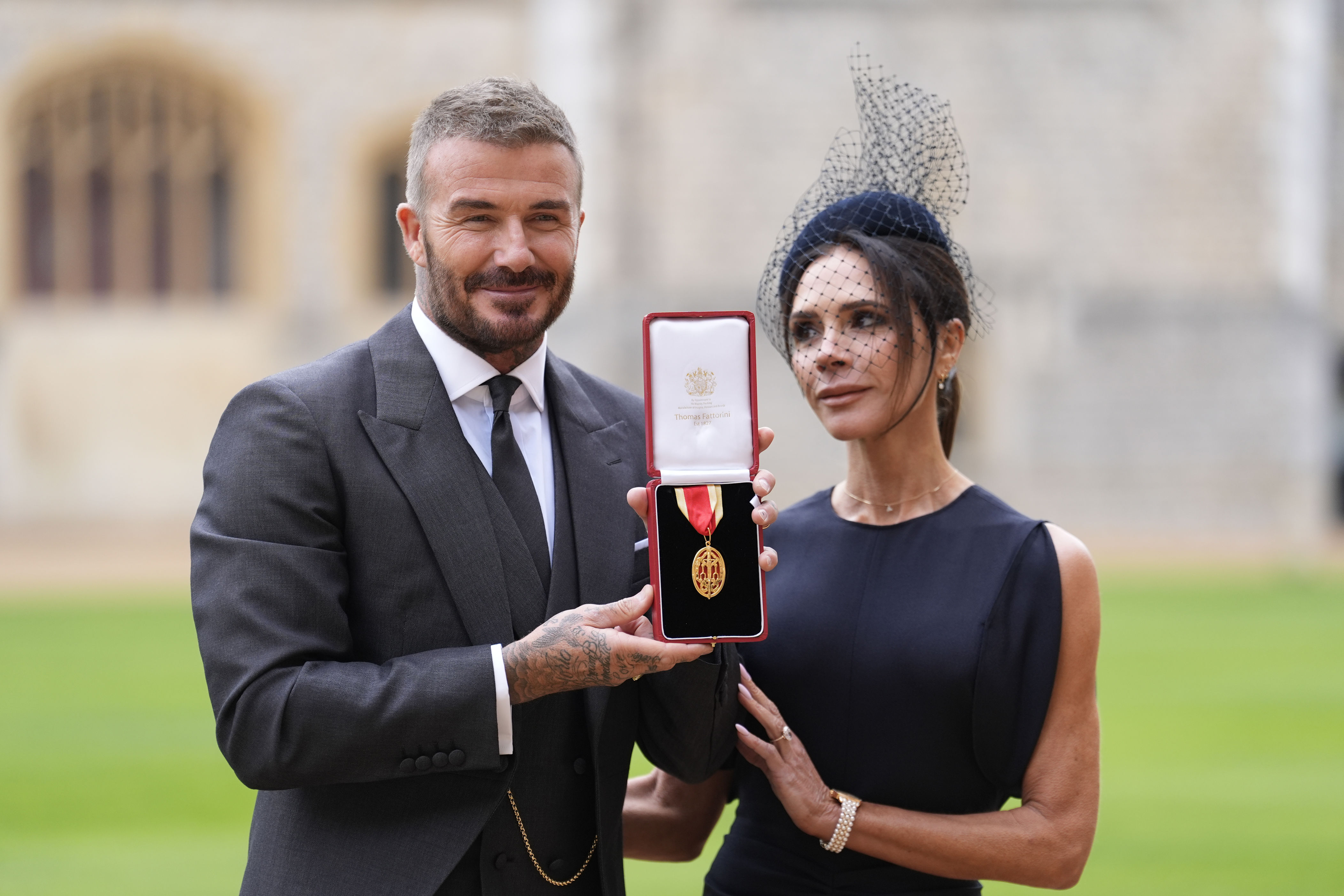 Sir David Beckham: King inspired suit I wore to receive knighthood