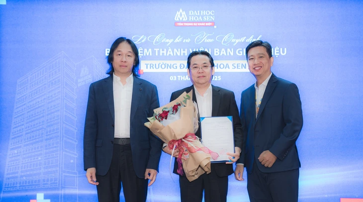 PGS.TS Nguyễn Hữu Huy Nhựt làm Phó hiệu trưởng, phụ trách Trường đại học Hoa Sen