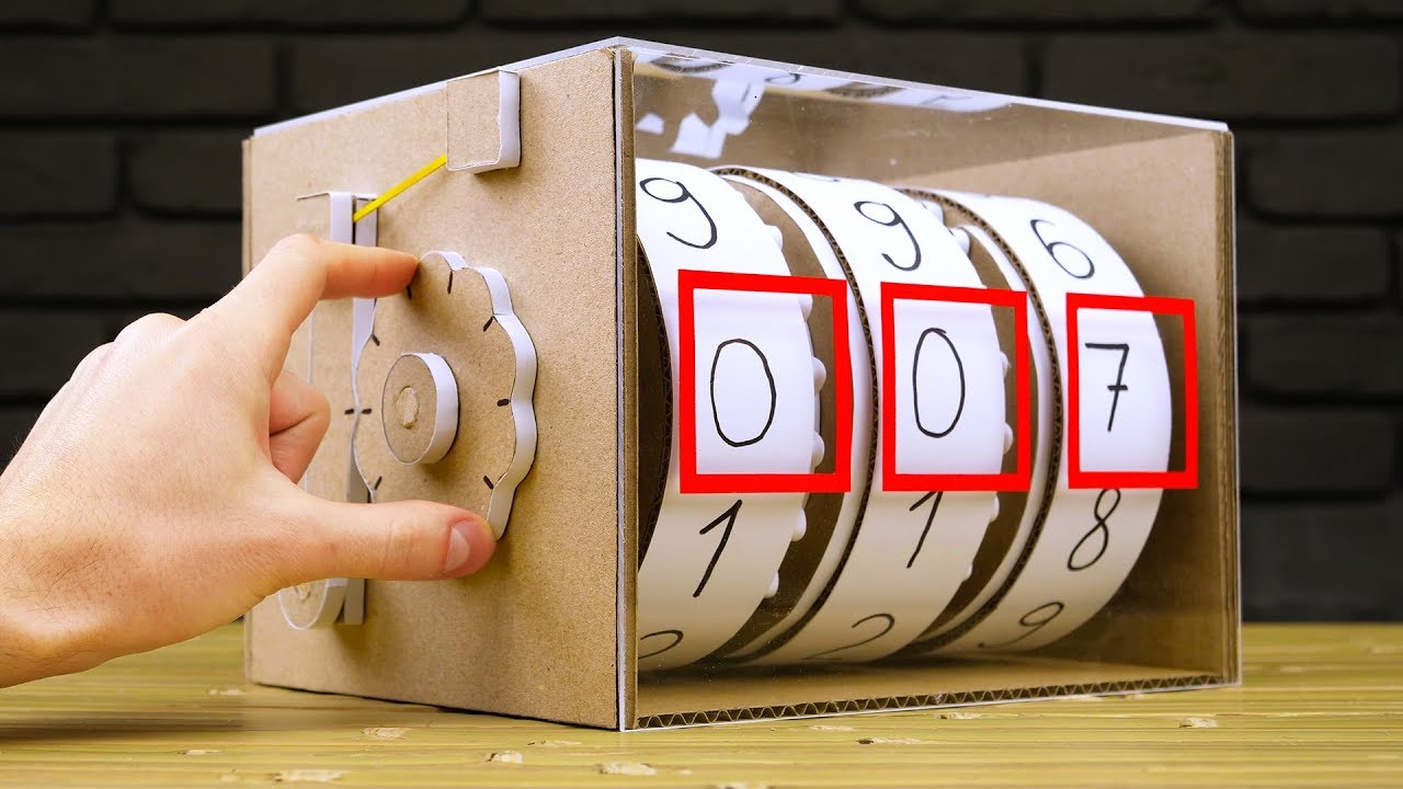 How to build a working cardboard mechanical counter | DIY gear ...