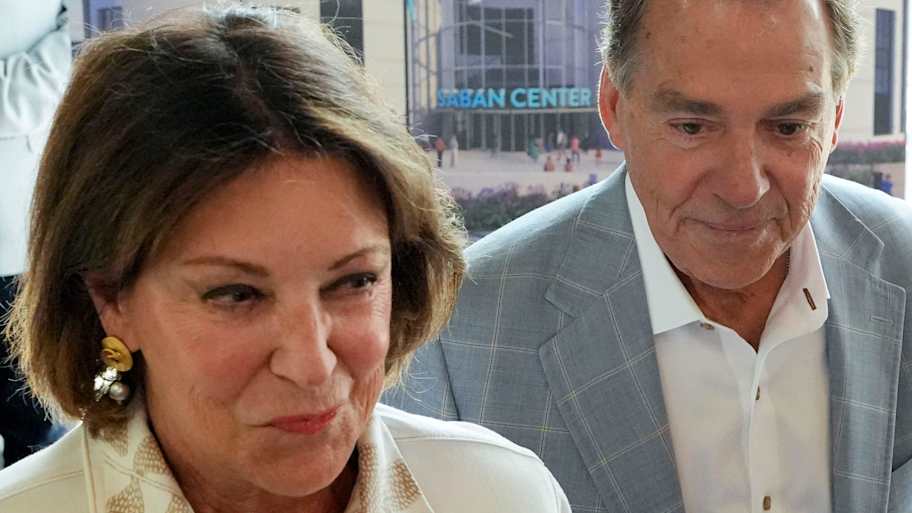 Nick Saban's wife Terry scolds Alabama legend with two words after his ...