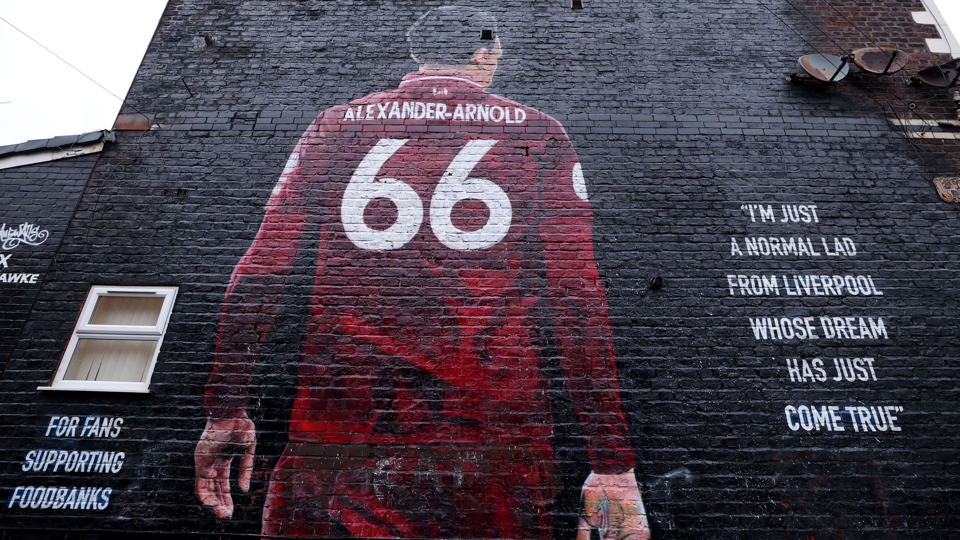 Trent Alexander-Arnold labelled a 'rat' as famous Liverpool mural is ...
