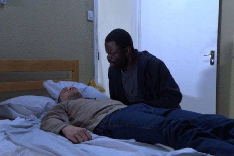 Kojo Asare manged to rescue his best friend Harry Mitchell on EastEnders