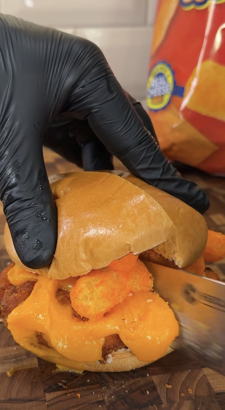 Cheez Doodles chicken sandwich