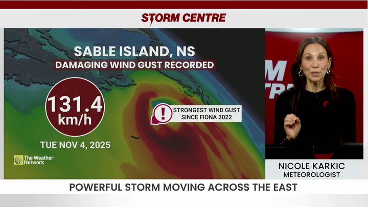Powerful Atlantic storm slams East Coast with wind, rain and pounding waves