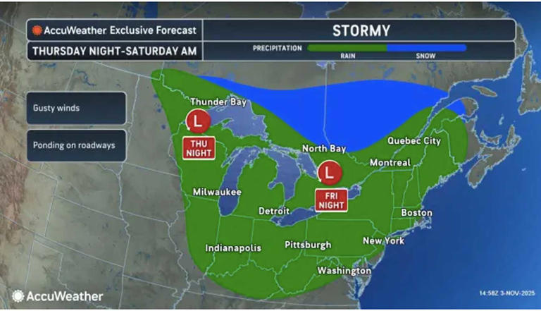 Fast-Moving Storm To Bring Strong Wind Gusts, Rain, Some Snow To Northeast