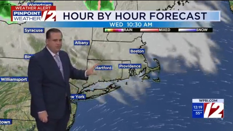WPRI 12 Weather Forecast for 11/4/25: Windy today