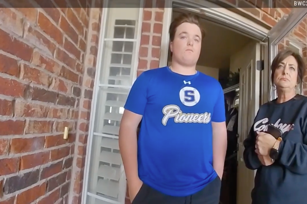 Moment teen is cuffed in violent sexual assault case