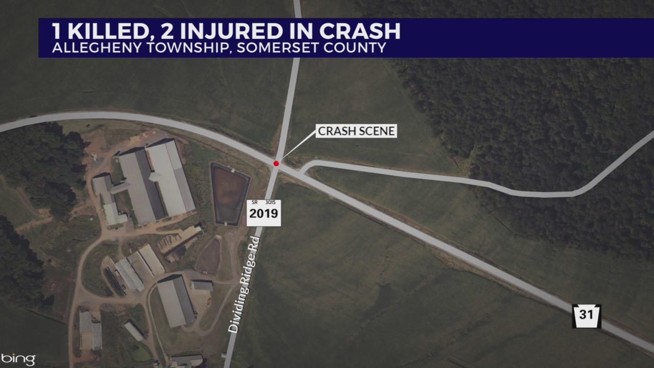 1 dead, road closed after multi-vehicle crash in Somerset County