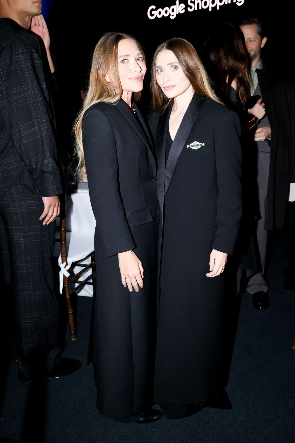 Mary-Kate and Ashley Olsen step out in matching coats in rare appearance  together at the CFDA Fashion Awards, image size:768x1151