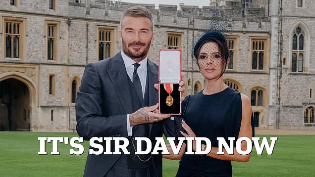 Football legend David Beckham has been knighted by King Charles