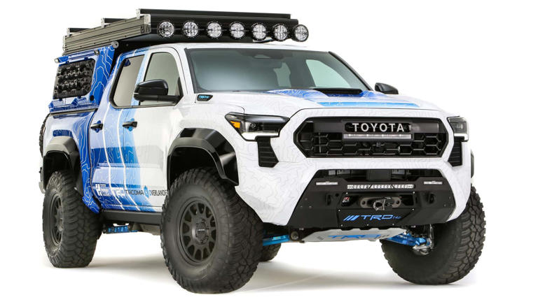 Toyota Says This Hydrogen Tacoma Can Rescue Dead EVs In The Wild