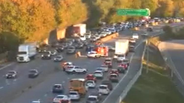 I-70 lanes shut down after multi-car crash in St. Louis County