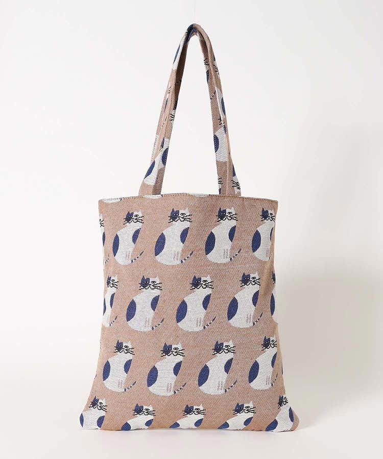 猫ちゃんだらけで癒される〈猫トートバッグ〉3種。A4サイズも入る