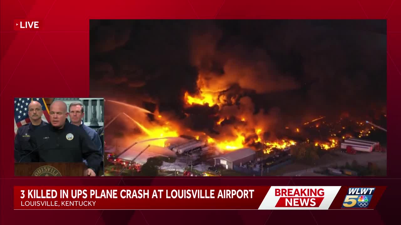 FULL PRESSER: 3 dead, 11 injured in fiery plane crash near Louisville ...