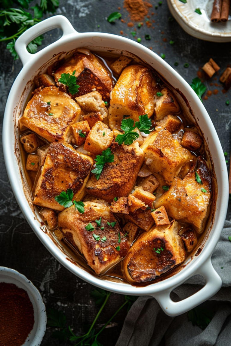 Chai Tea French Toast Bake