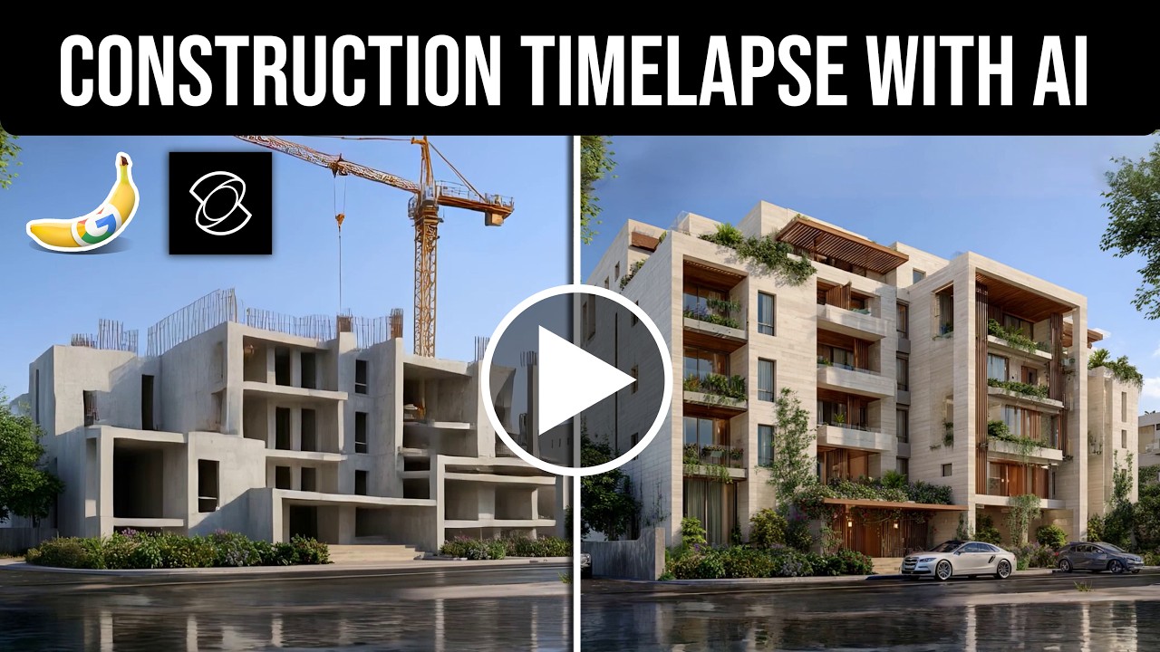 This AI Tool Turns a Single Render into a Full Construction Timelapse