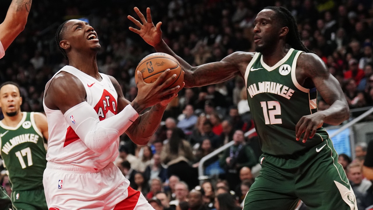 Barnes and Barrett each score 23 points, Raptors rout Bucks for third ...