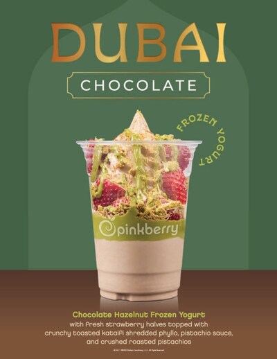 Pinkberry launches Dubai chocolate frozen yogurt & more