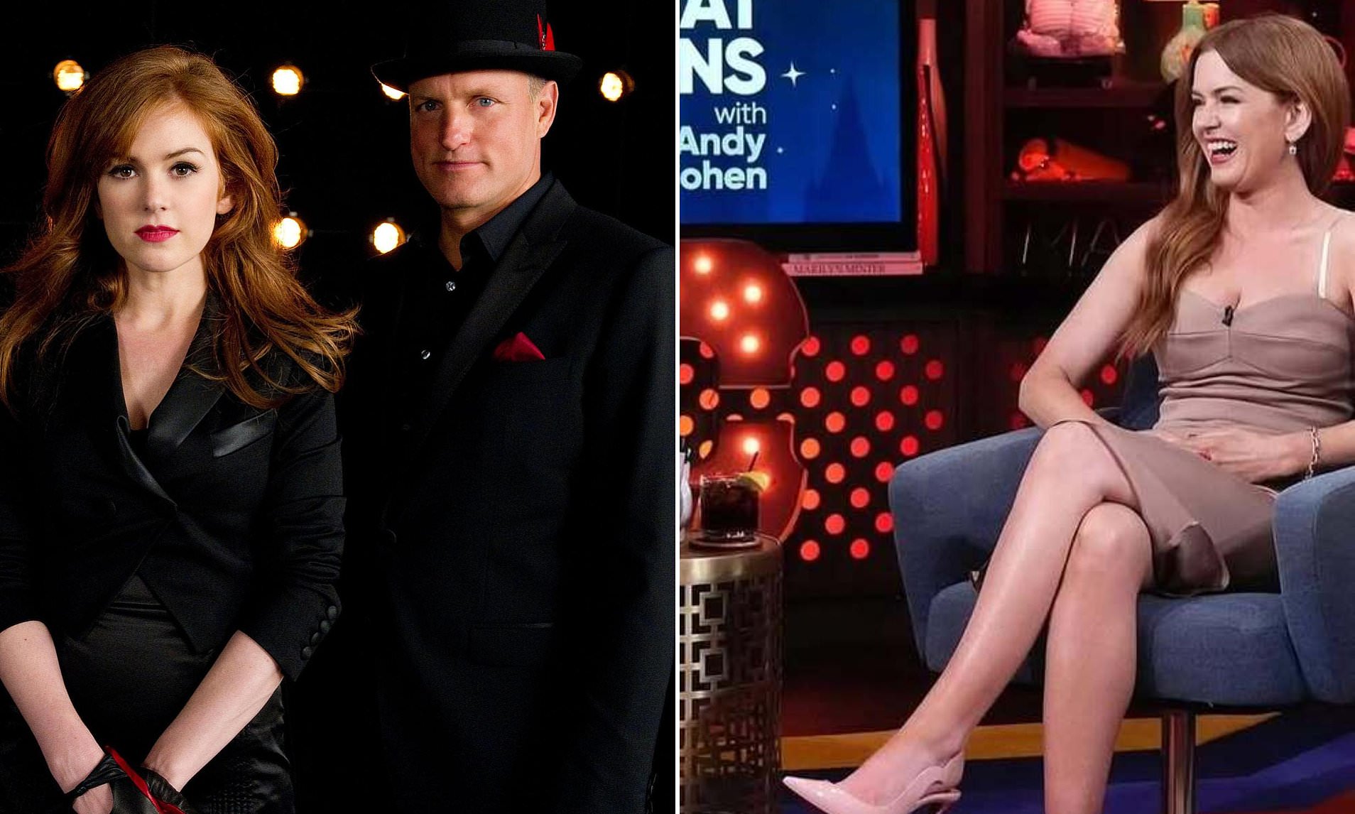 Isla Fisher reveals costar Woody Harrelson's VERY unusual habit