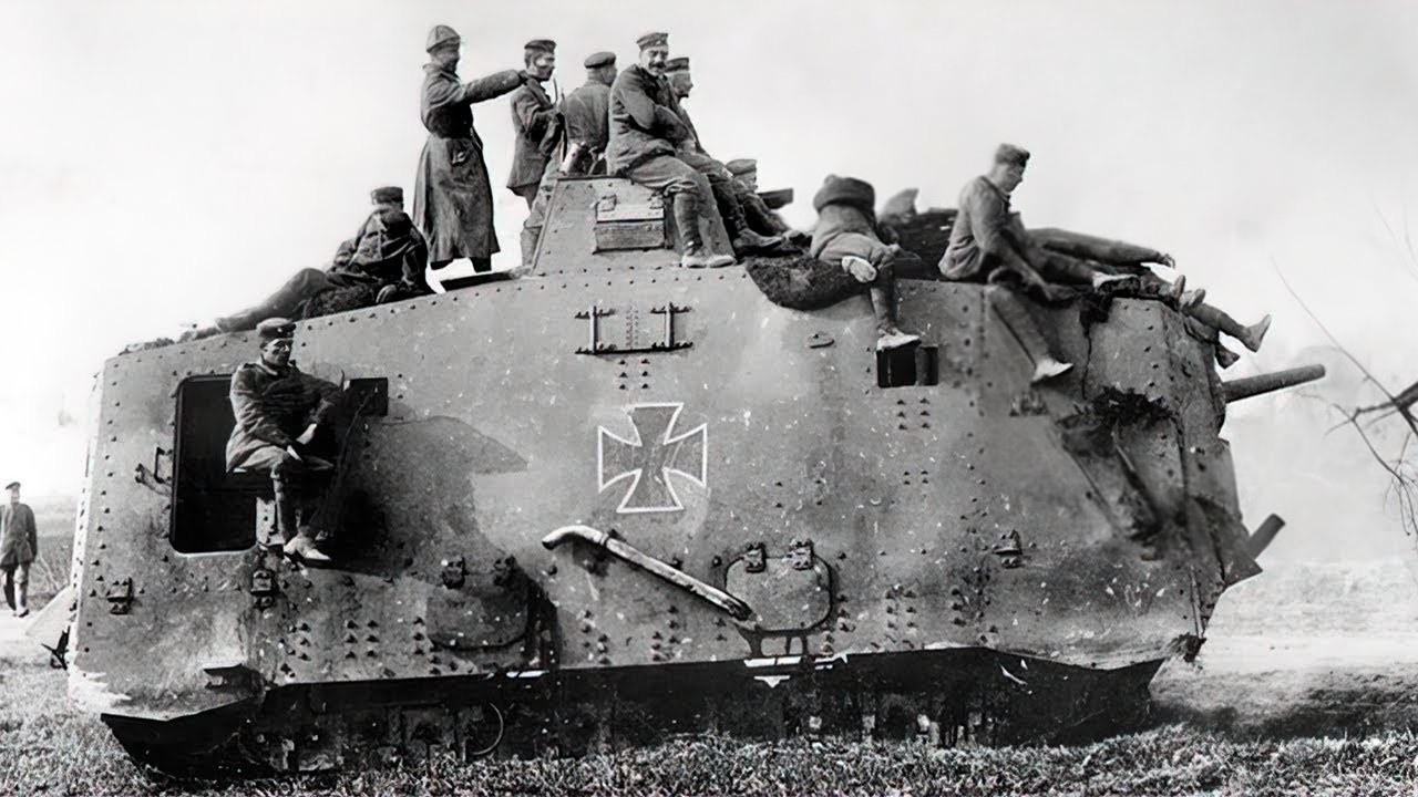 6-Machine Guns and a British Canon! Germany's First Panzer Tank