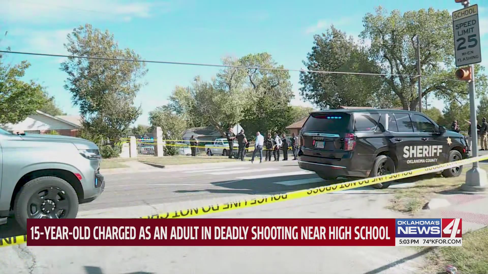 15-year-old charged as an adult in deadly shooting near high school
